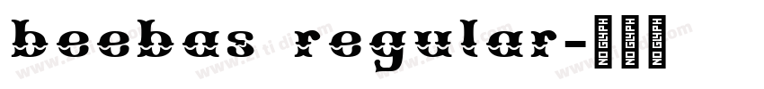 beebas regular字体转换